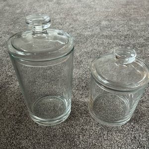 Glass cylinder jars